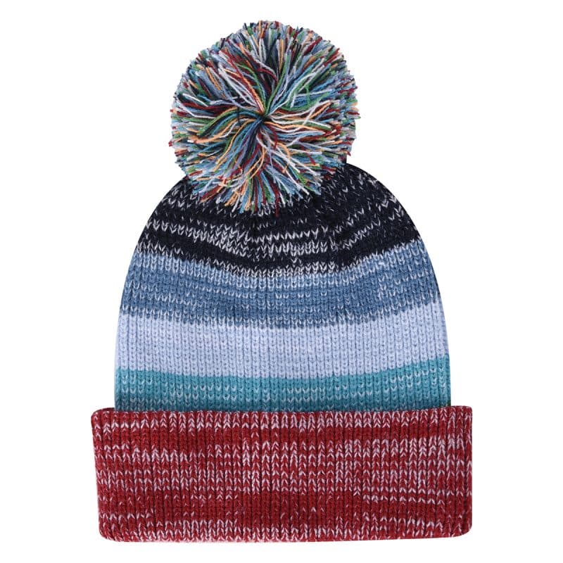 Aura Pom Beanie With Cuff - 2