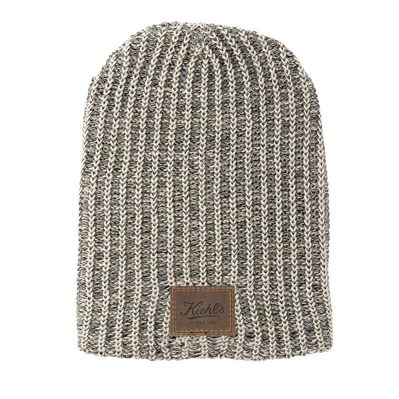 Haberdasher Knit Beanie with Leather Patch - 3