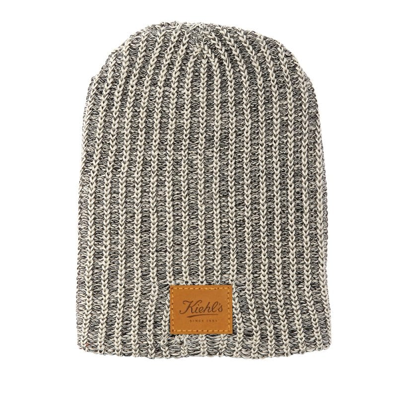 Haberdasher Knit Beanie with Leather Patch - 4
