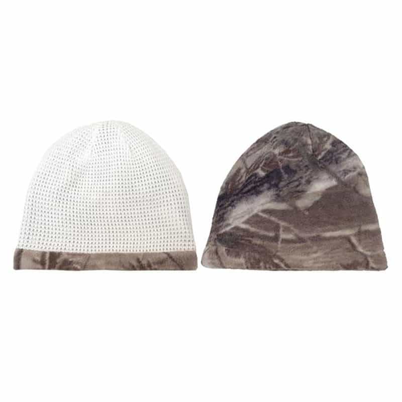 Reversible Color/Camo Knit Beanie - 1