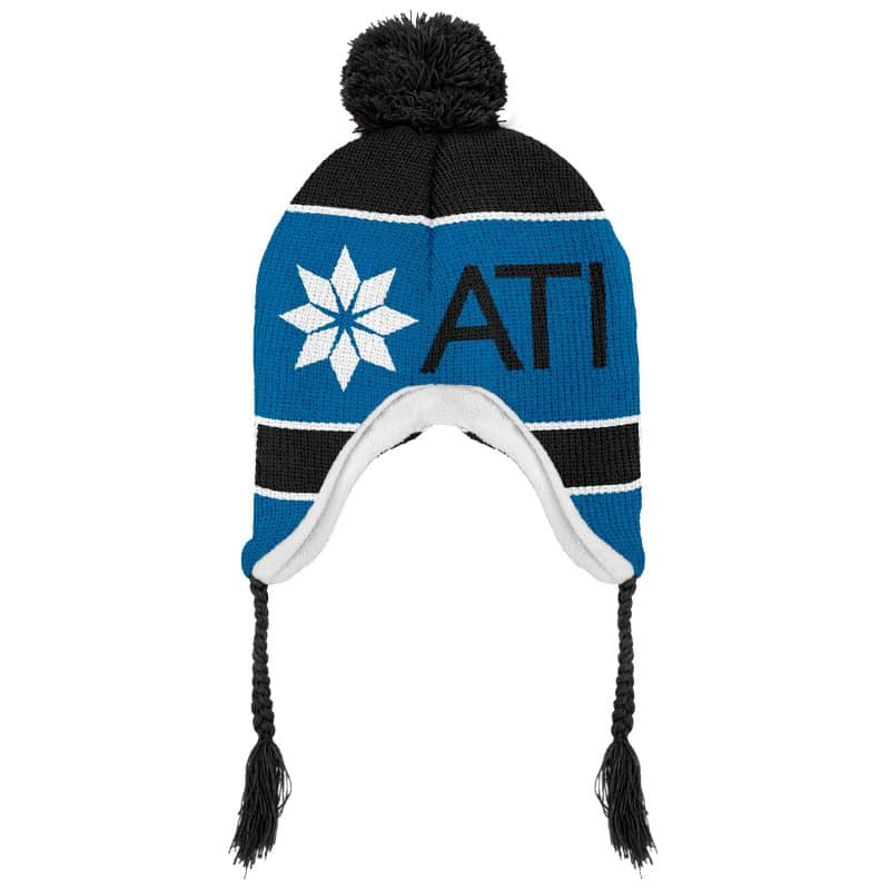 Jacquard Toboggan Beanie (10-12 Weeks Ocean) - 2