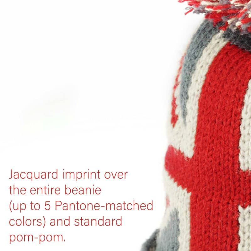 Jacquard Toboggan Beanie (10-12 Weeks Ocean) - 4