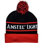 Full Color Knit Beanie With Pom - 1