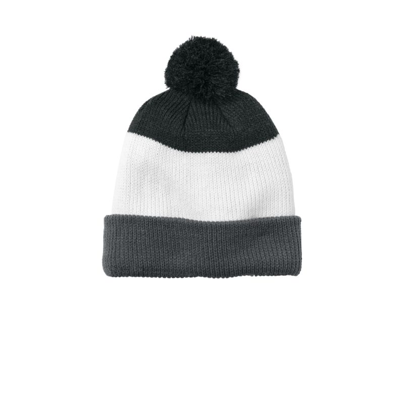 Port Authority Cozy Striped Pom Beanie - 5