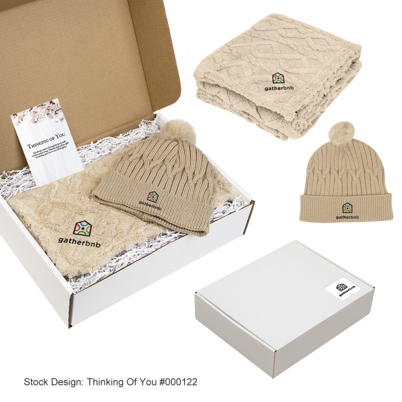 Bundle Up Beanie & Blanket Gift Set