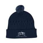 Courtney Cable Knit Rpet Pom Beanie - 7