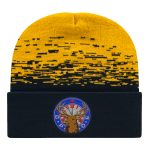 C A Static Pattern Knit Cap With Cuff - 2