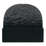 C A Static Pattern Knit Cap With Cuff - 6