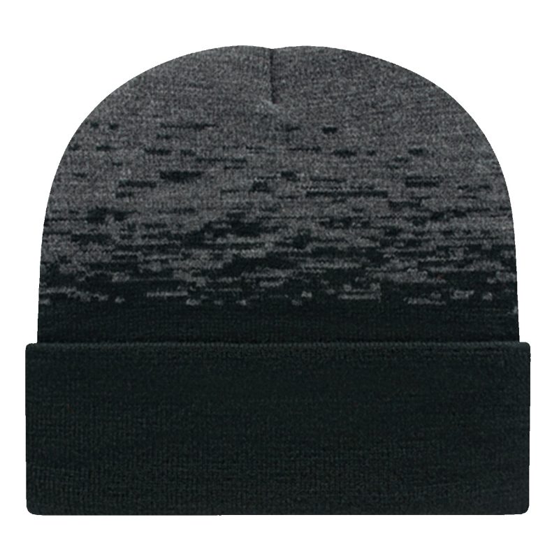 C A Static Pattern Knit Cap With Cuff - 6