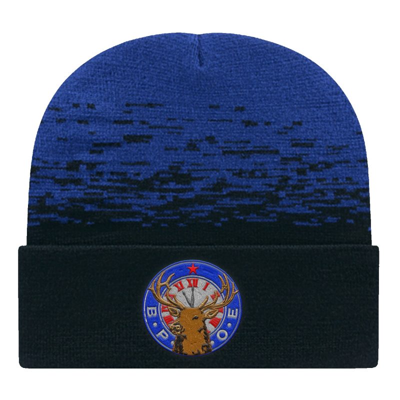 C A Static Pattern Knit Cap With Cuff - 9