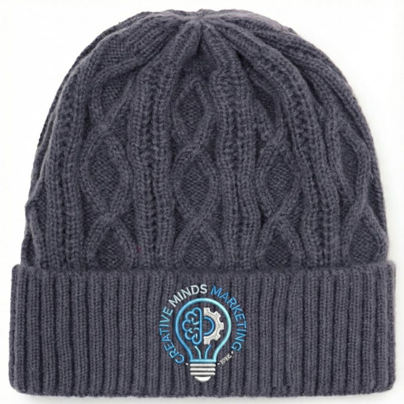Custom-Cable-Knit-Beanies-CCKB Custom Cable Knit Beanies