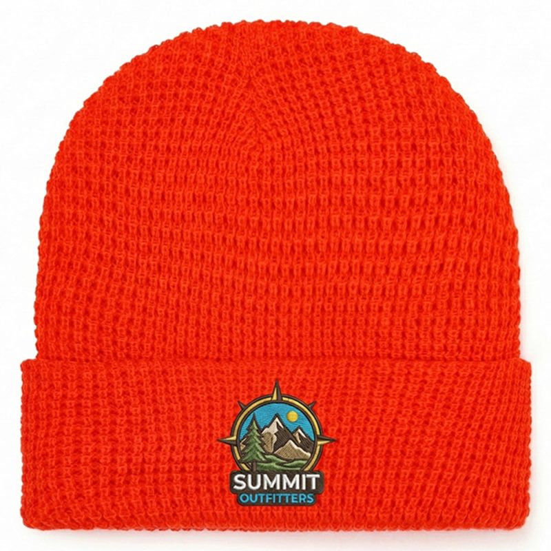 Custom Waffle Cuffed Beanies
