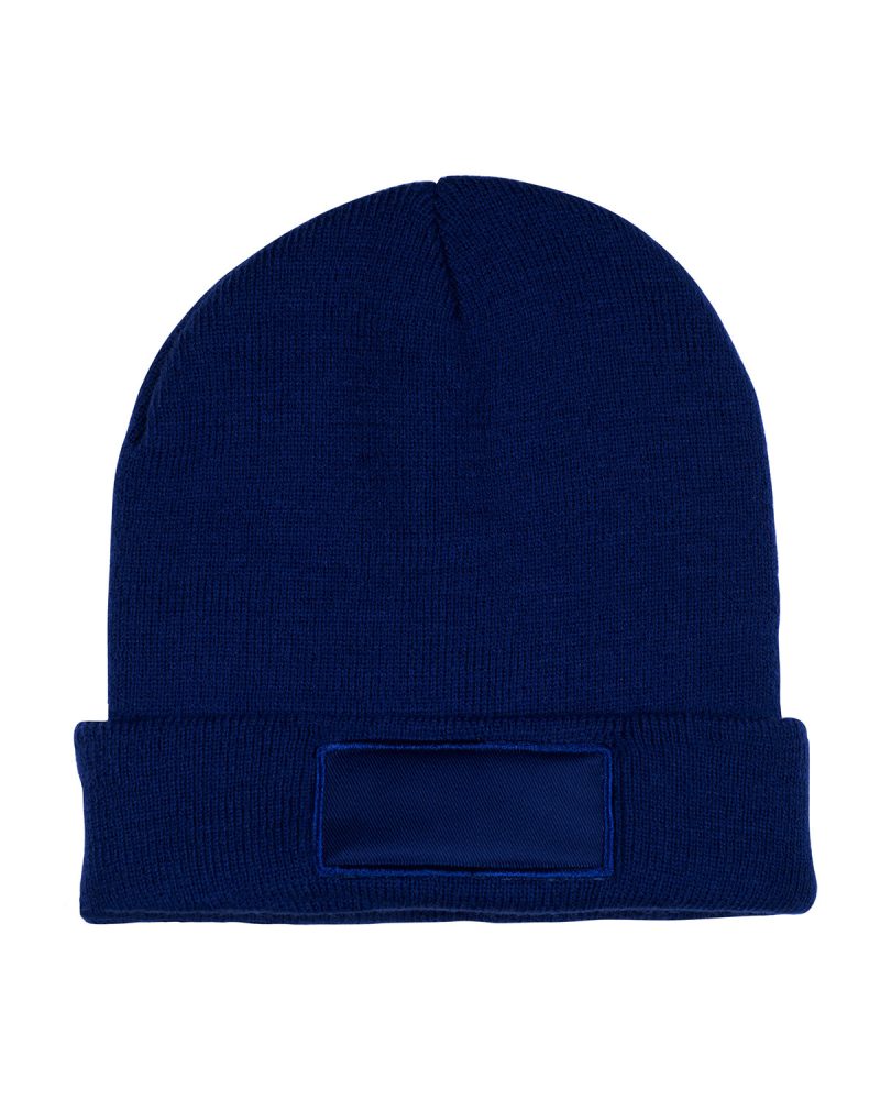 Knit Beanie With Patch - 3