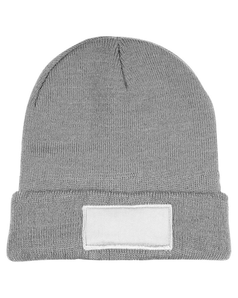 Knit Beanie With Patch - 4