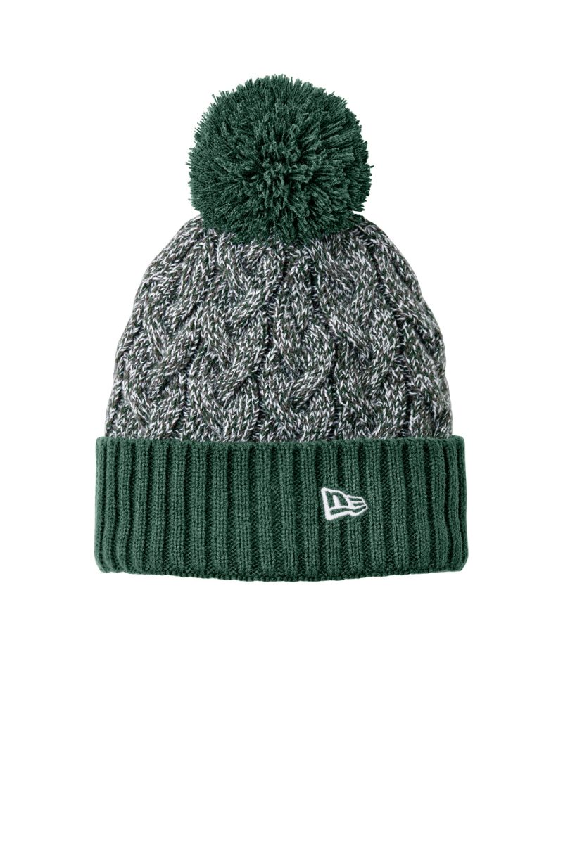 New Era® Marled Knit Pom Beanie - 1
