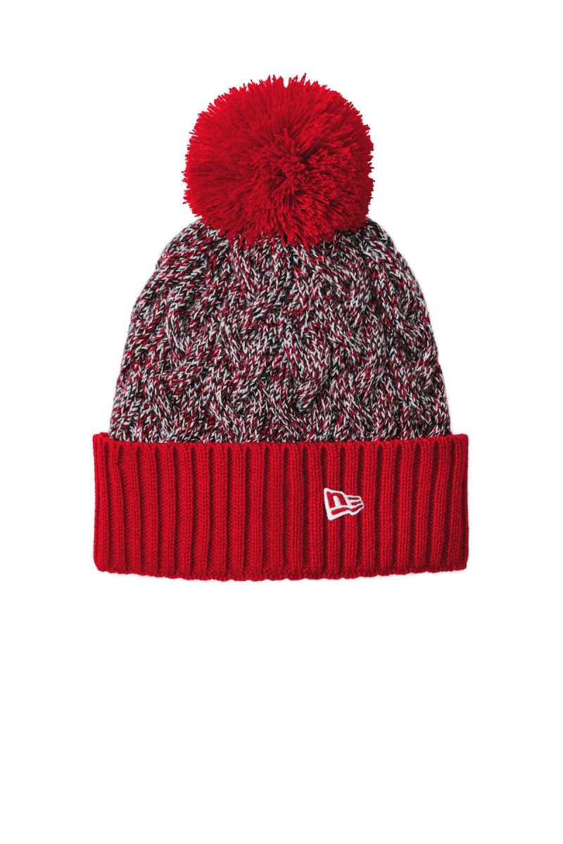 New Era® Marled Knit Pom Beanie - 4