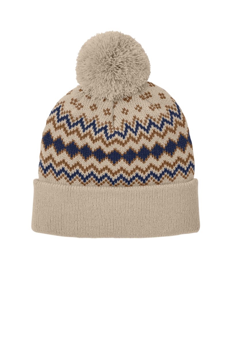 Port Authority® Alpine Pom Beanie - 3