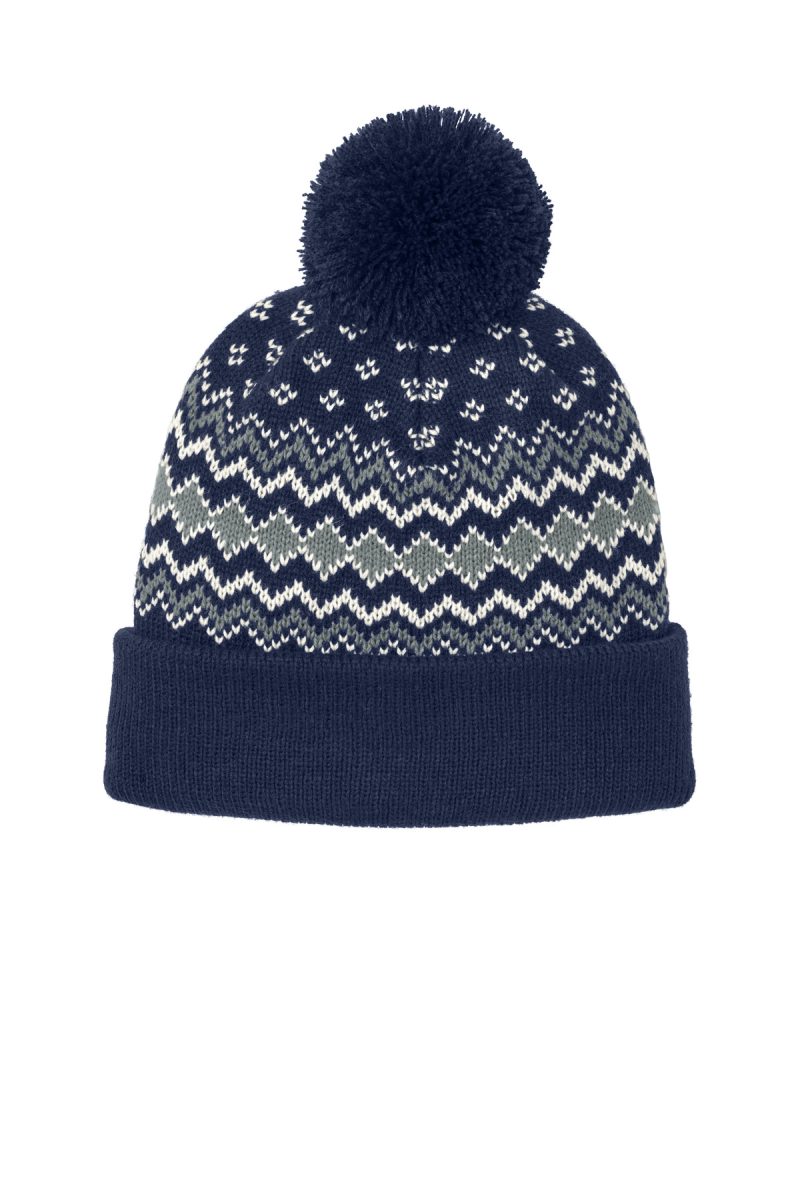 Port Authority® Alpine Pom Beanie - 4