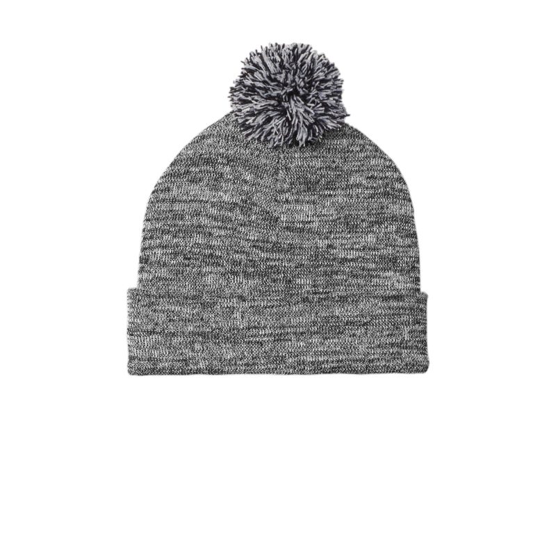 Sport-Tek Heather Pom Pom Beanie - 3
