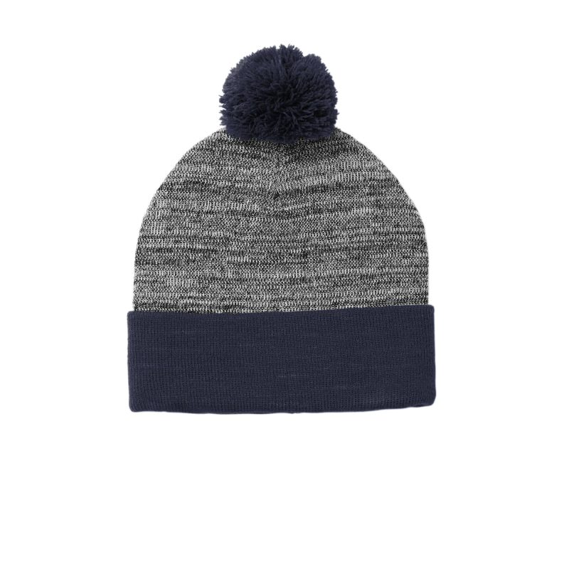 Sport-Tek Heather Pom Pom Beanie - 5