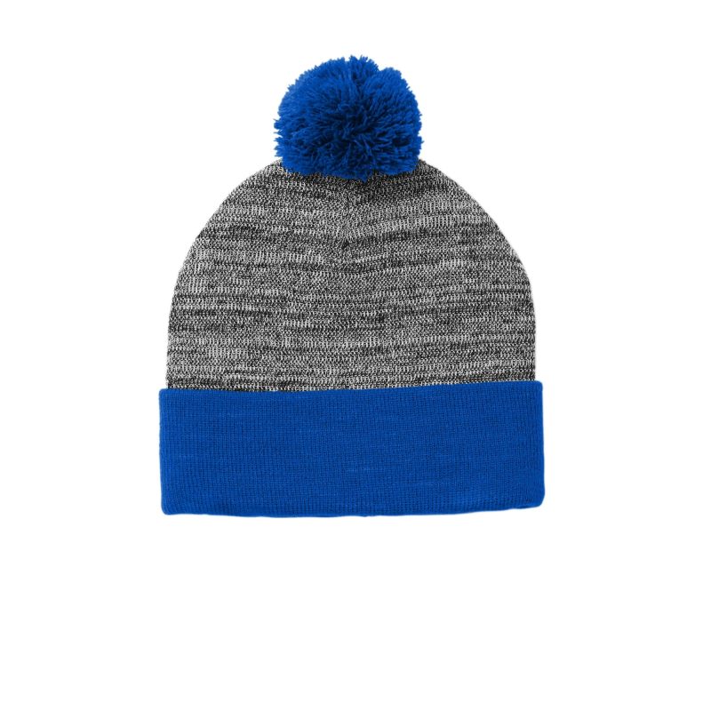 Sport-Tek Heather Pom Pom Beanie - 7
