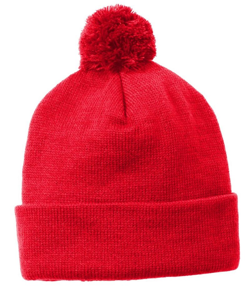 Sport-Tek ® Solid Pom Pom Beanie. - 4
