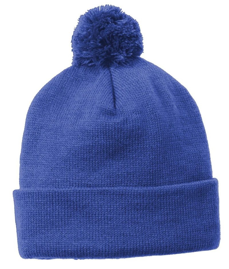 Sport-Tek ® Solid Pom Pom Beanie. - 5