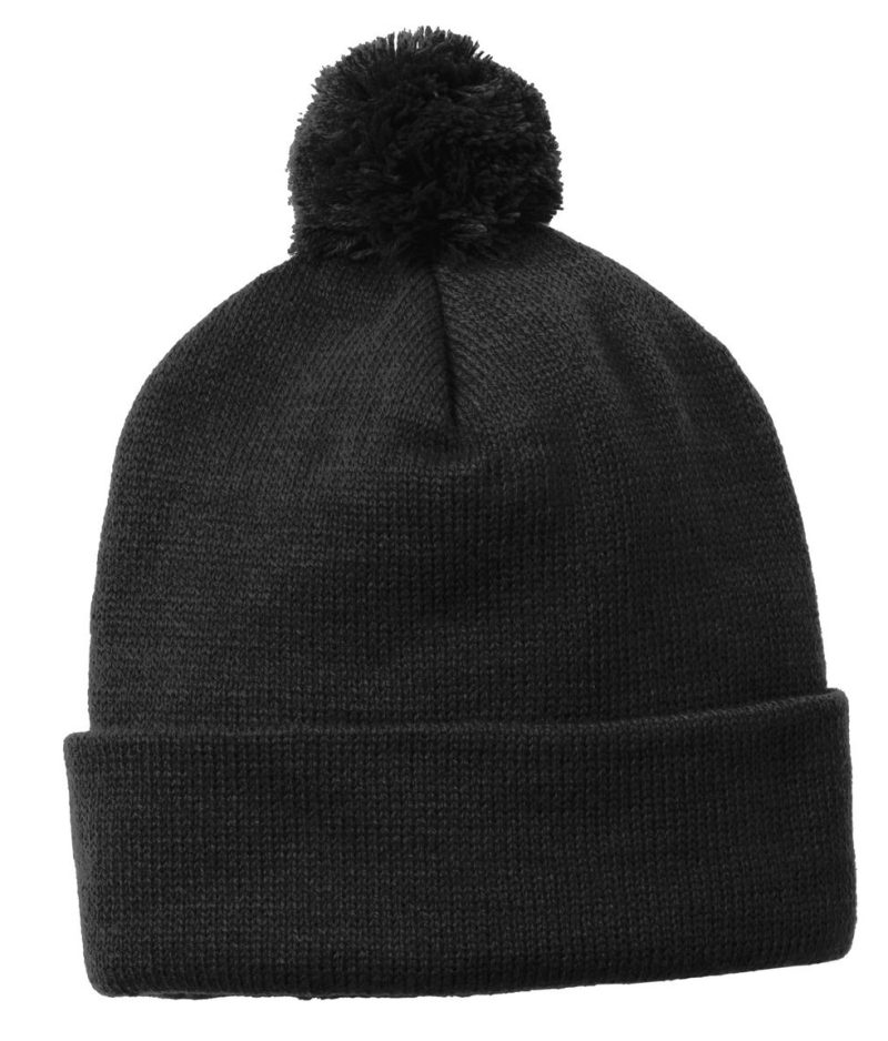 Sport-Tek ® Solid Pom Pom Beanie.