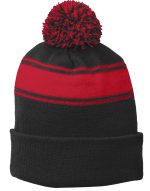 Sport-Tek® Stripe Pom Pom Beanie. - 2