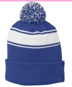 Sport-Tek® Stripe Pom Pom Beanie. - 4