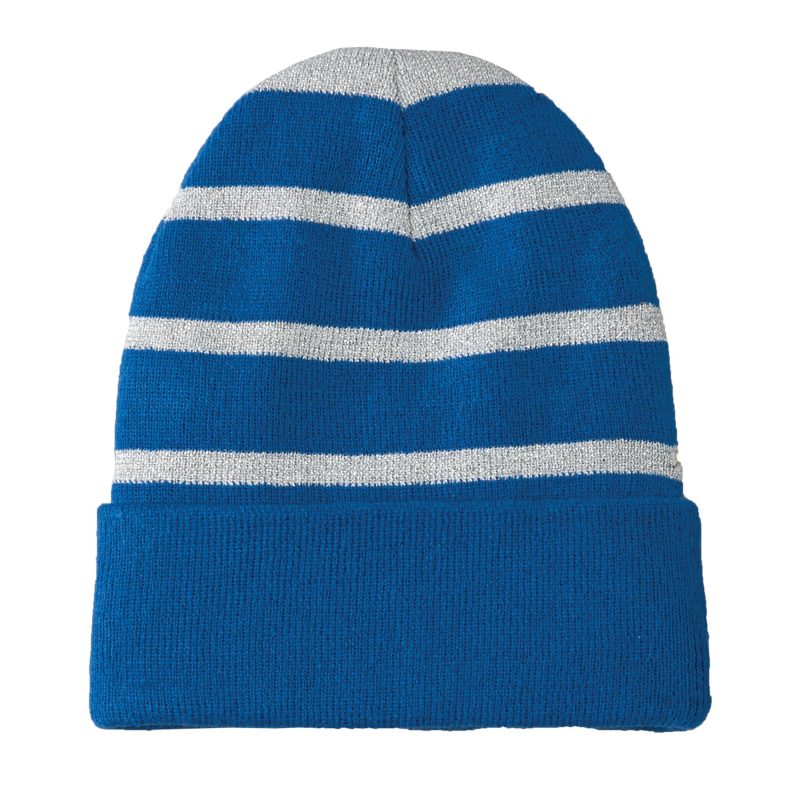 Sport-Tek® Striped Beanie with Solid Band. - 7