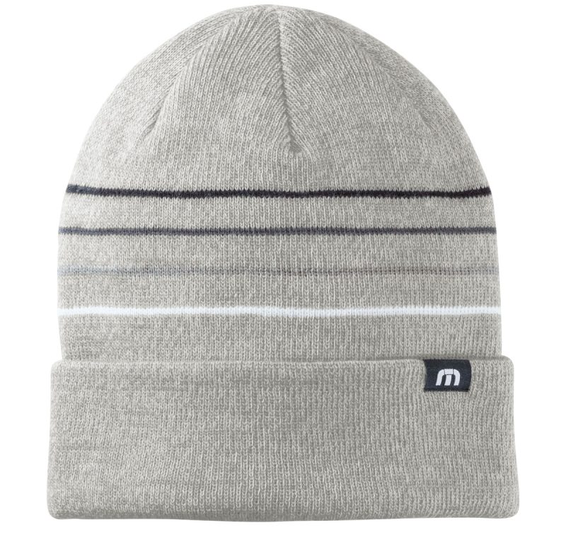TravisMathew Striped Cuffed Beanie - 1