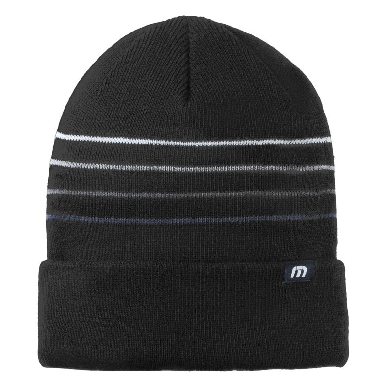 TravisMathew Striped Cuffed Beanie