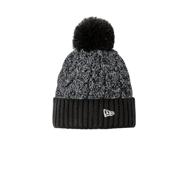 New Era Marled Knit Pom Beanie - 1