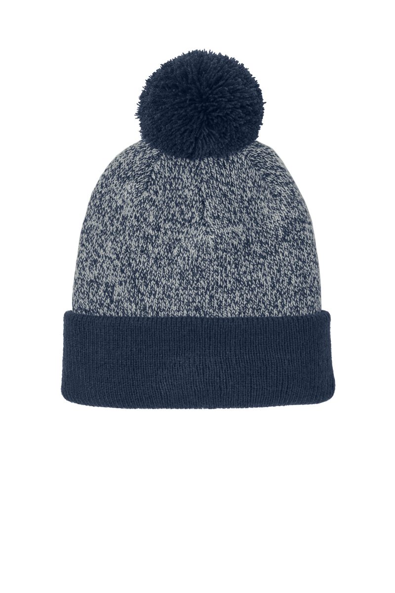 Sport-Tek® Halftime Heather Pom Beanie - 4