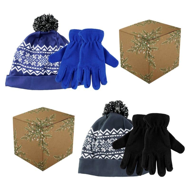 Snowflake Beanie & Gloves Gift Set - 1