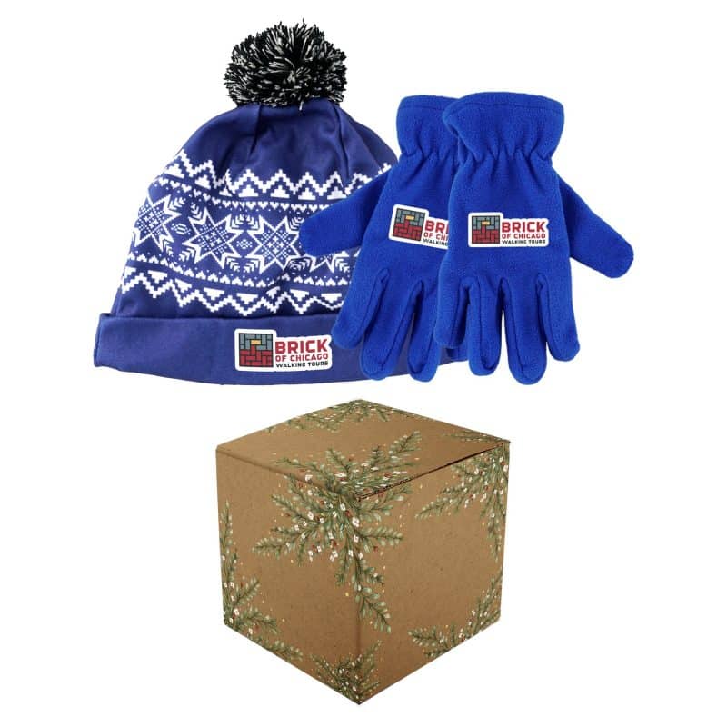 Snowflake Beanie & Gloves Gift Set - 2