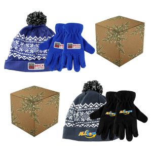 Snowflake Beanie & Gloves Gift Set