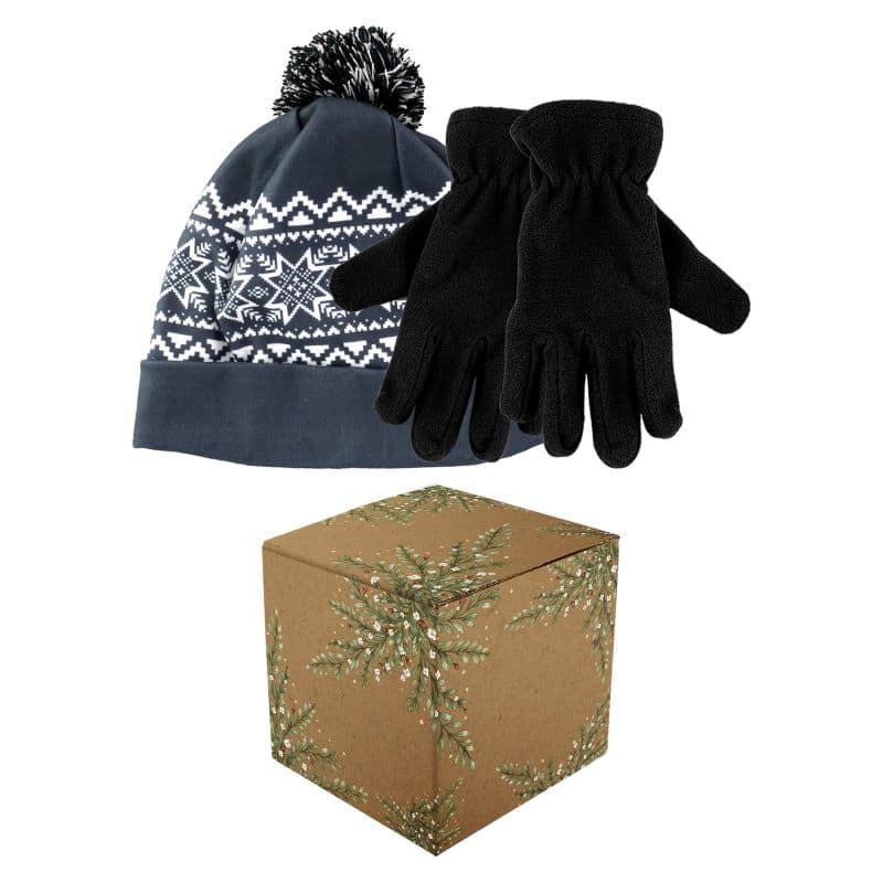 Snowflake Beanie & Gloves Gift Set - 5