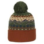 Graphic Watch Cap w/Pom - 3
