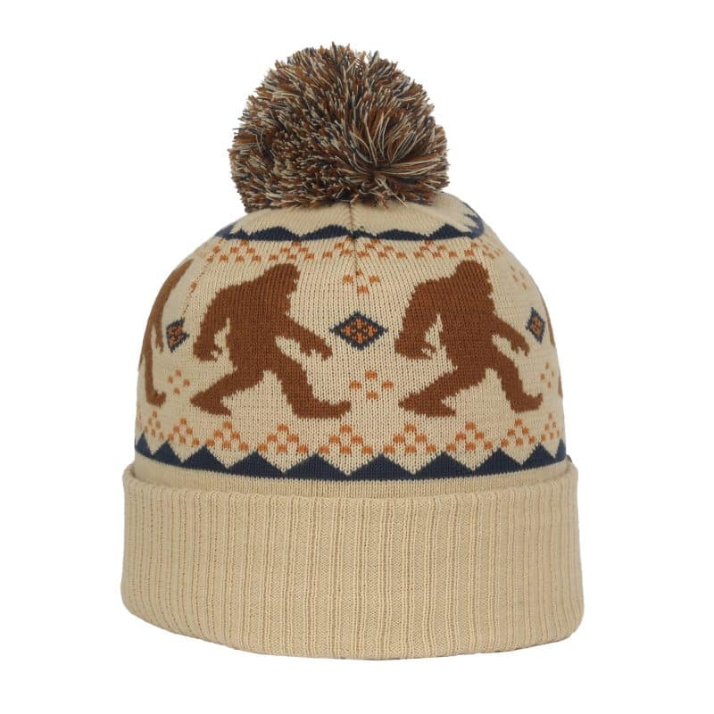 Graphic Watch Cap w/Pom - 4