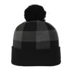 Plaid Watch Cap with Pom - 2