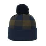 Plaid Watch Cap with Pom - 3