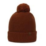 Rib Knit Watch Cap w/Pom - 2